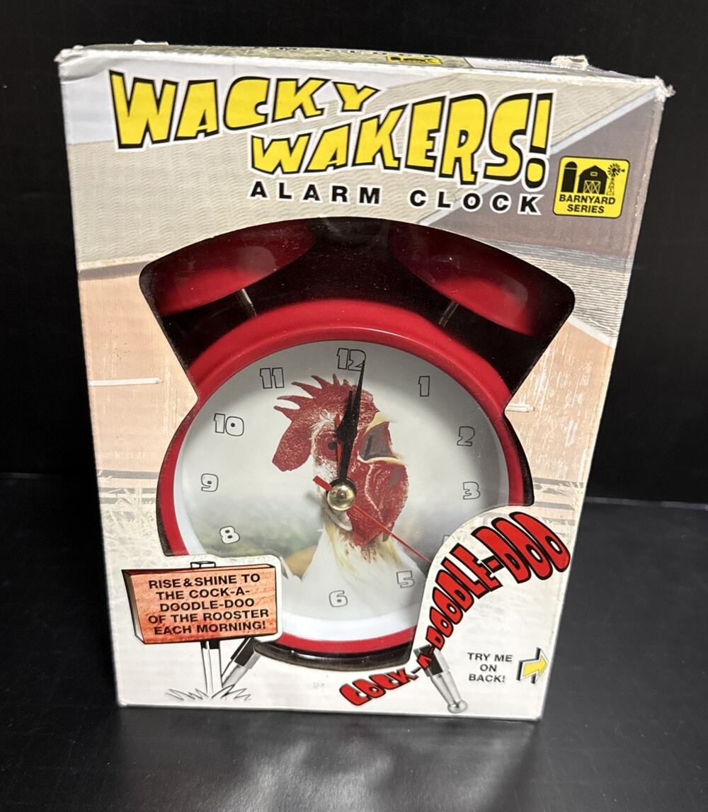 Wacky Wakers Wake Up With The Sound of A Rooster Alarm Clock Cock A Doodle Doo